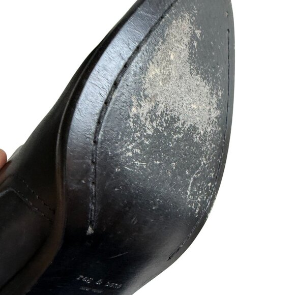 Rag & Bone Black Leather Western Booties Size 38 Classic Modern Urbancowgirl - Picture 9 of 11